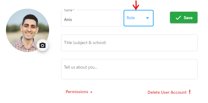 Edit User Profile