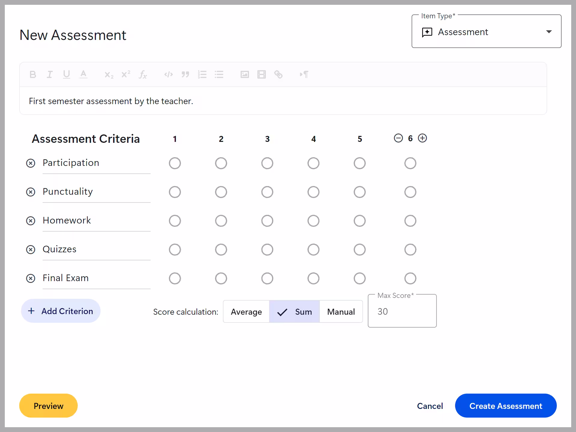 Assessment item