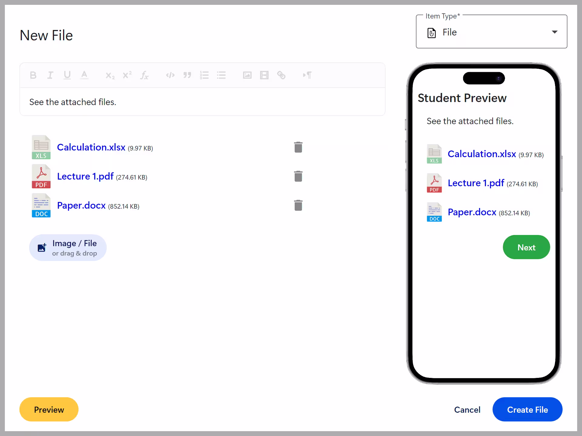 File screenshot