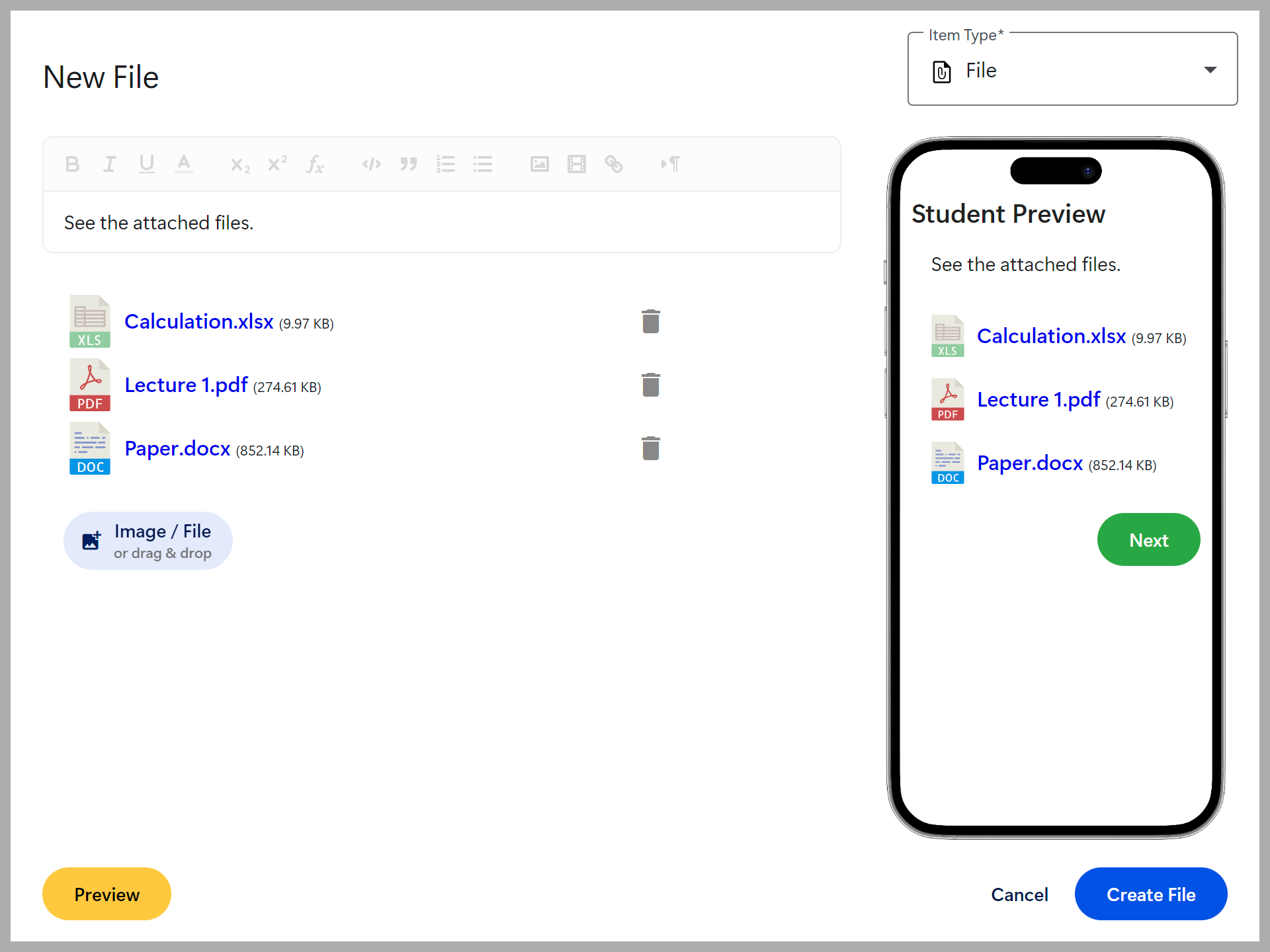 File screenshot